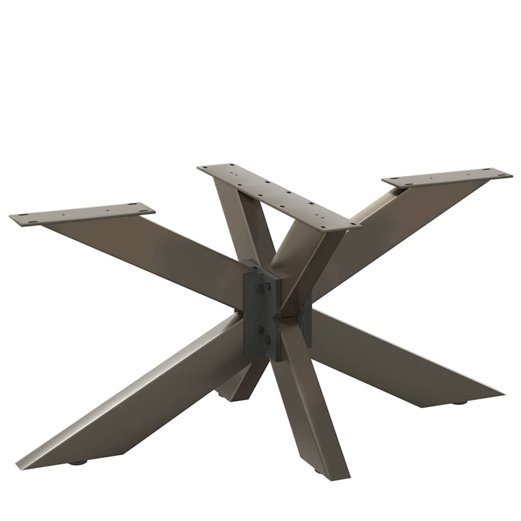 vidaXL Salontafelpoot spider vorm 98x58x(42-43) cm staal zwart
