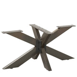 vidaXL Salontafelpoot spider vorm 98x58x(42-43) cm staal zwart