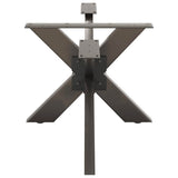 vidaXL Salontafelpoot spider vorm 98x58x(42-43) cm staal zwart