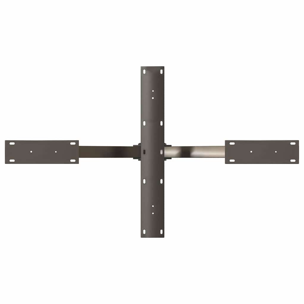 vidaXL Salontafelpoot spider vorm 98x58x(42-43) cm staal zwart