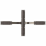 vidaXL Salontafelpoot spider vorm 98x58x(42-43) cm staal zwart