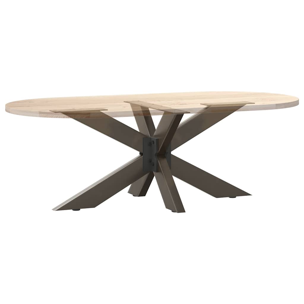 vidaXL Salontafelpoot spider vorm 98x58x(42-43) cm staal zwart