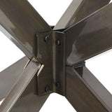 vidaXL Salontafelpoot spider vorm 98x58x(42-43) cm staal zwart