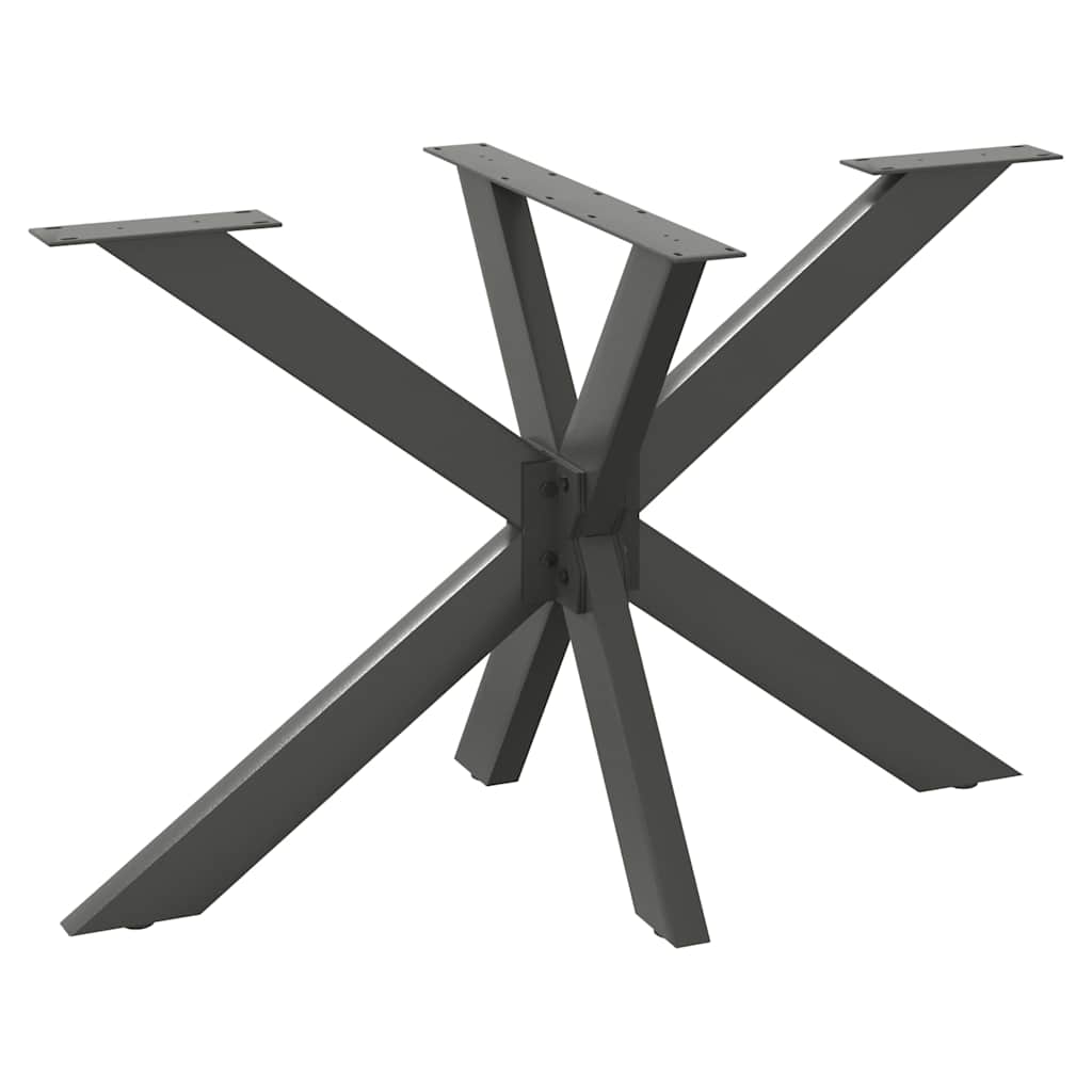 vidaXL Salontafelpoot spider vorm 98x58x(42-43) cm staal zwart