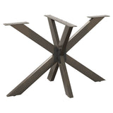 vidaXL Salontafelpoot spider vorm 98x58x(42-43) cm staal zwart