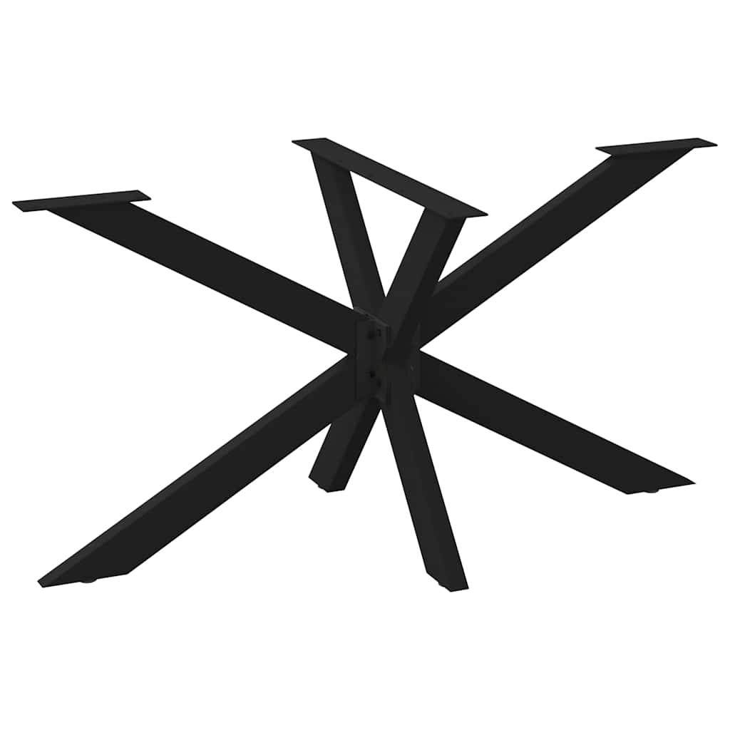 vidaXL Salontafelpoot spider vorm 98x58x(42-43) cm staal zwart