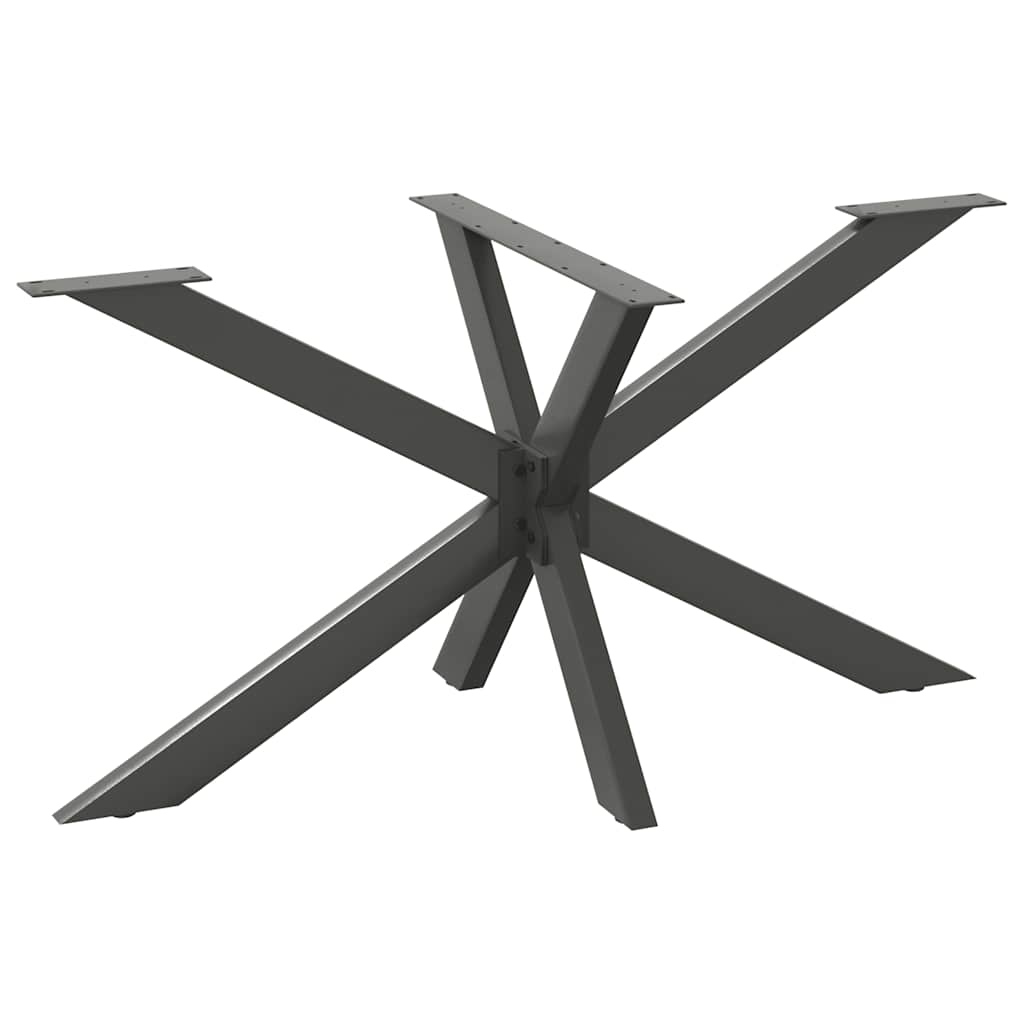 vidaXL Salontafelpoot spider vorm 98x58x(42-43) cm staal zwart