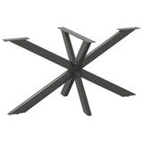 vidaXL Salontafelpoot spider vorm 98x58x(42-43) cm staal zwart