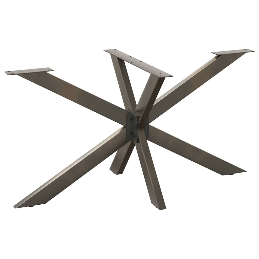 vidaXL Salontafelpoot spider vorm 98x58x(42-43) cm staal zwart