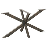 vidaXL Salontafelpoot spider vorm 98x58x(42-43) cm staal zwart