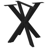 vidaXL Salontafelpoot spider vorm 98x58x(42-43) cm staal zwart
