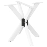 vidaXL Salontafelpoot spider vorm 98x58x(42-43) cm staal zwart