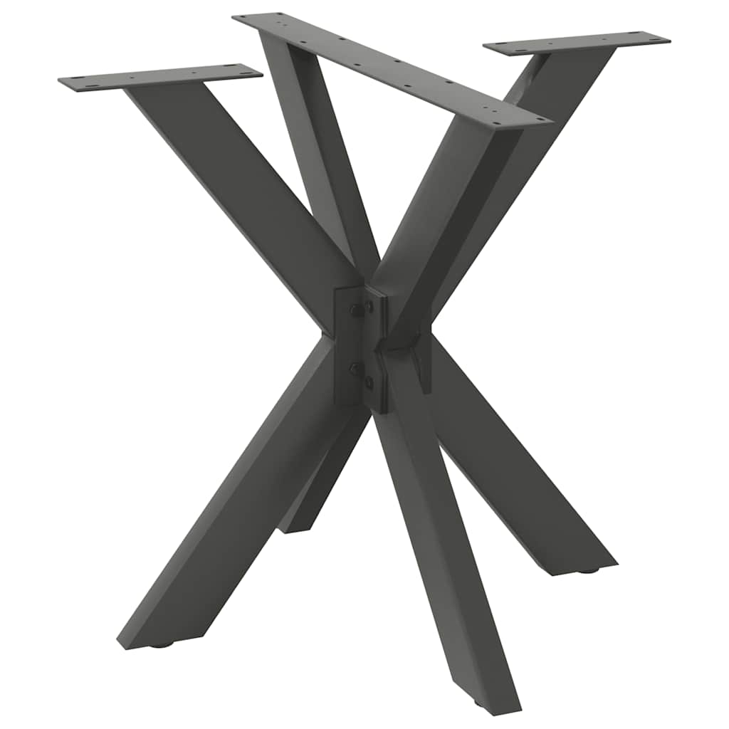 vidaXL Salontafelpoot spider vorm 98x58x(42-43) cm staal zwart