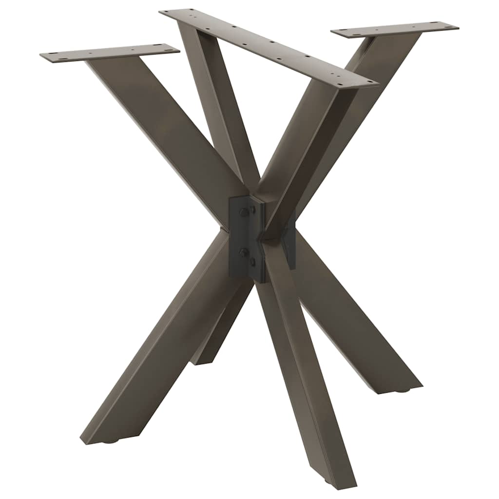 vidaXL Salontafelpoot spider vorm 98x58x(42-43) cm staal zwart