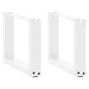 vidaXL Salontafelpoten 2 st U-vormig 30x(30-31) cm staal zwart
