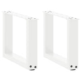 vidaXL Salontafelpoten 2 st U-vormig 30x(30-31) cm staal zwart