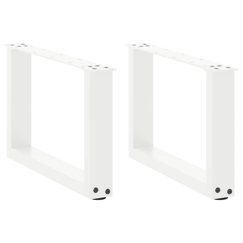 vidaXL Salontafelpoten 2 st U-vormig 30x(30-31) cm staal zwart