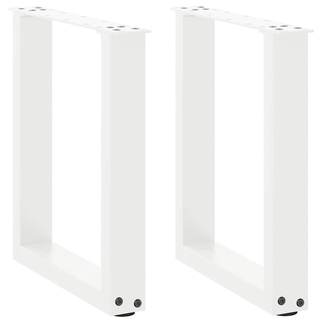 vidaXL Salontafelpoten 2 st U-vormig 30x(30-31) cm staal zwart
