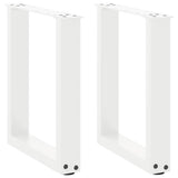 vidaXL Salontafelpoten 2 st U-vormig 30x(30-31) cm staal zwart