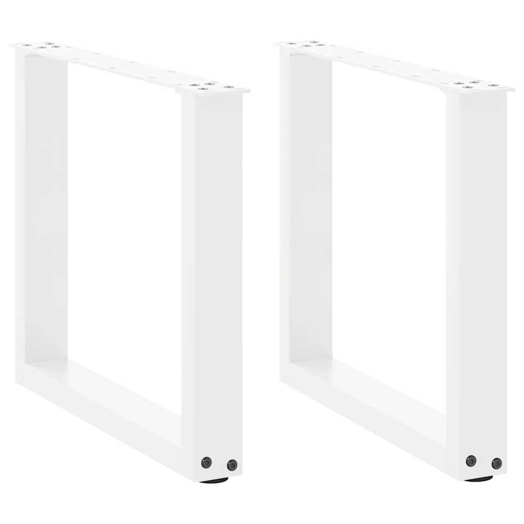 vidaXL Salontafelpoten 2 st U-vormig 30x(30-31) cm staal zwart