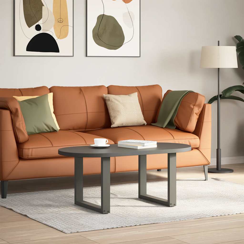 vidaXL Salontafelpoten 2 st U-vormig 30x(30-31) cm staal zwart