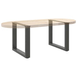 vidaXL Salontafelpoten 2 st U-vormig 30x(30-31) cm staal zwart