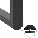vidaXL Salontafelpoten 2 st U-vormig 30x(30-31) cm staal zwart