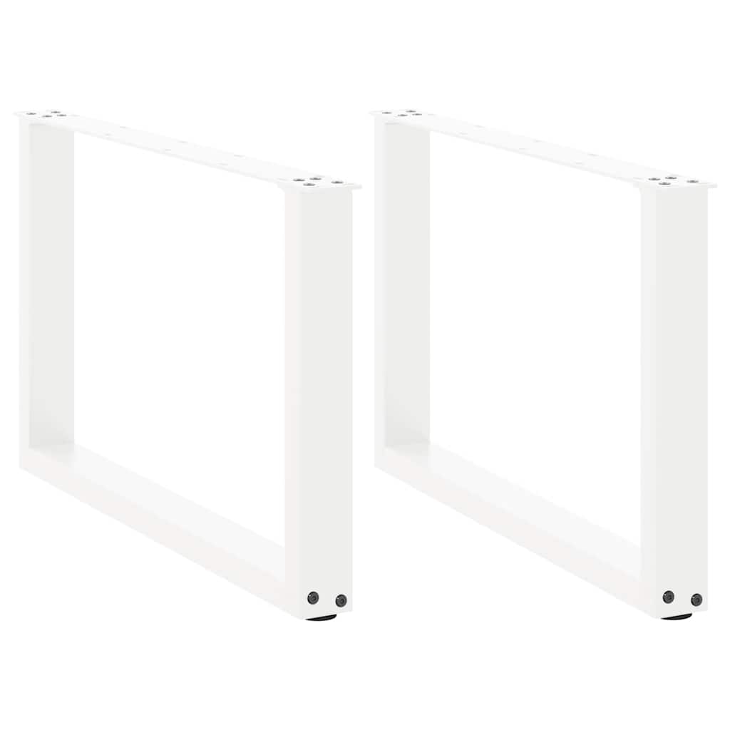 vidaXL Salontafelpoten 2 st U-vormig 30x(30-31) cm staal zwart