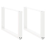 vidaXL Salontafelpoten 2 st U-vormig 30x(30-31) cm staal zwart