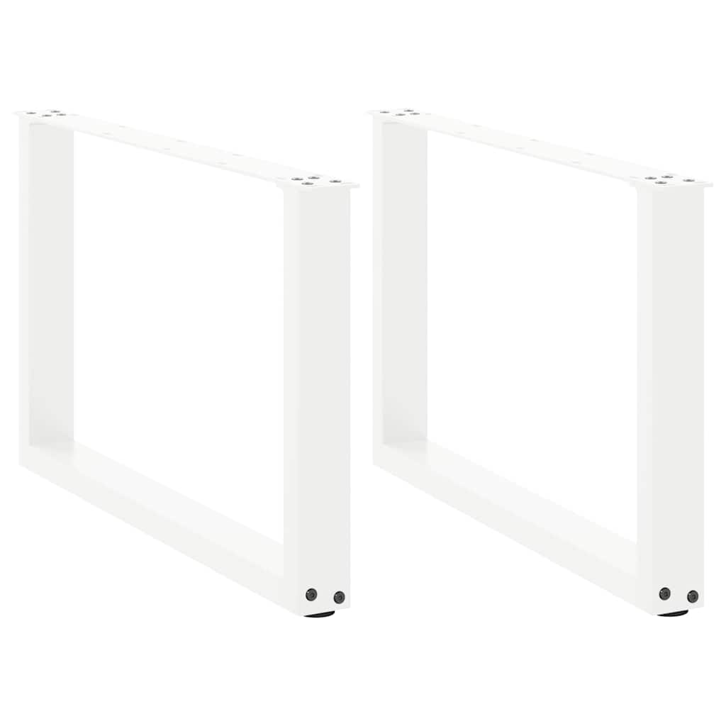 vidaXL Salontafelpoten 2 st U-vormig 30x(30-31) cm staal zwart