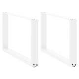 vidaXL Salontafelpoten 2 st U-vormig 30x(30-31) cm staal zwart