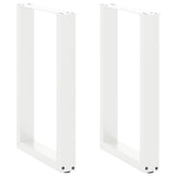 vidaXL Salontafelpoten 2 st U-vormig 30x(30-31) cm staal zwart