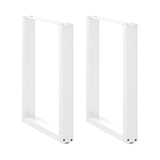 vidaXL Salontafelpoten 2 st U-vormig 30x(30-31) cm staal zwart