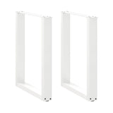 vidaXL Salontafelpoten 2 st U-vormig 30x(30-31) cm staal zwart