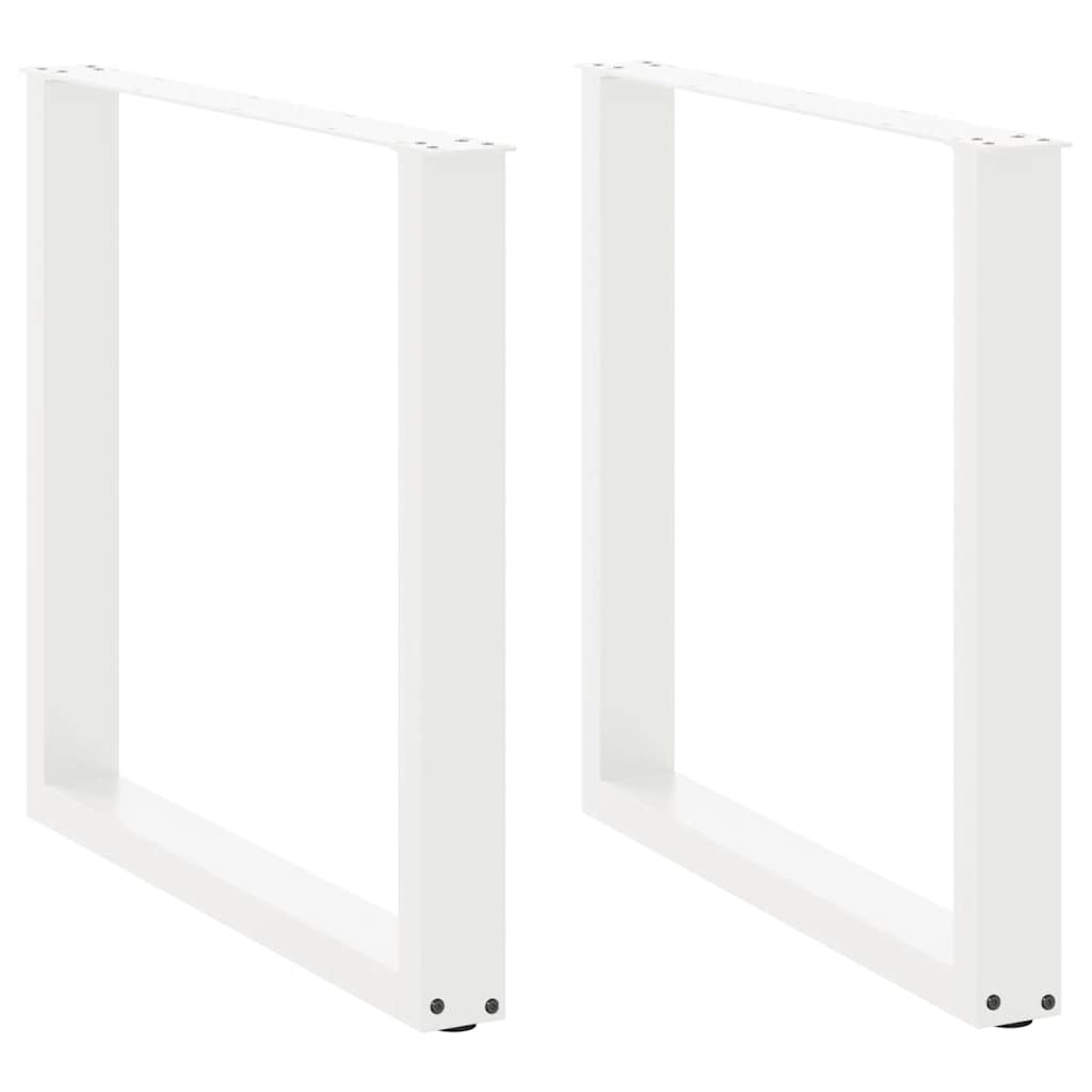 vidaXL Salontafelpoten 2 st U-vormig 30x(30-31) cm staal zwart
