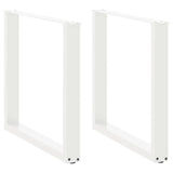 vidaXL Salontafelpoten 2 st U-vormig 30x(30-31) cm staal zwart