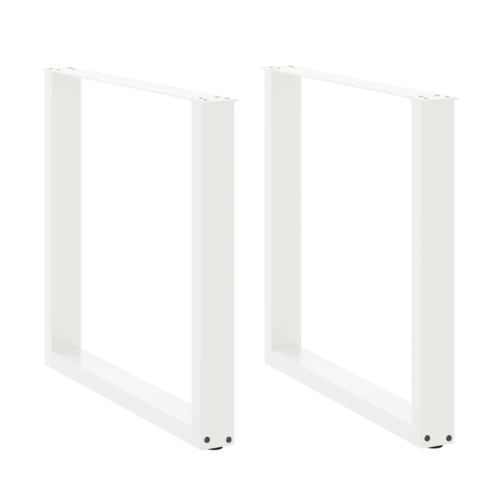 vidaXL Salontafelpoten 2 st U-vormig 30x(30-31) cm staal zwart