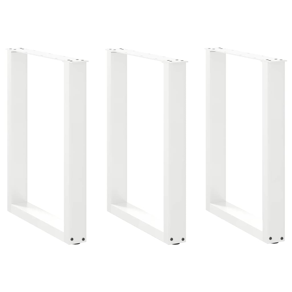 vidaXL Salontafelpoten 2 st U-vormig 30x(30-31) cm staal zwart