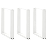 vidaXL Salontafelpoten 2 st U-vormig 30x(30-31) cm staal zwart