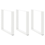 vidaXL Salontafelpoten 2 st U-vormig 30x(30-31) cm staal zwart