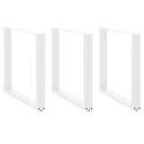 vidaXL Salontafelpoten 2 st U-vormig 30x(30-31) cm staal zwart