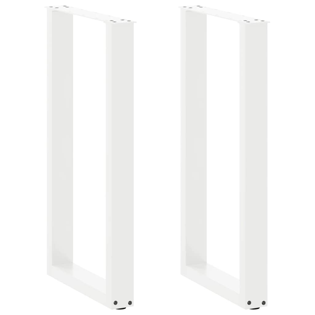 vidaXL Salontafelpoten 2 st U-vormig 30x(30-31) cm staal zwart