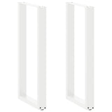 vidaXL Salontafelpoten 2 st U-vormig 30x(30-31) cm staal zwart
