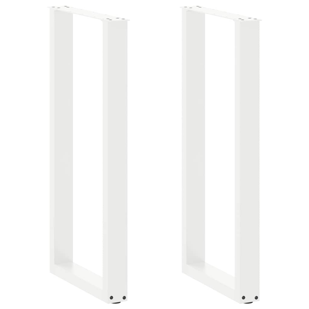 vidaXL Salontafelpoten 2 st U-vormig 30x(30-31) cm staal zwart