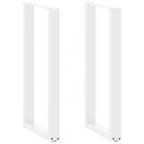 vidaXL Salontafelpoten 2 st U-vormig 30x(30-31) cm staal zwart