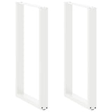 vidaXL Salontafelpoten 2 st U-vormig 30x(30-31) cm staal zwart