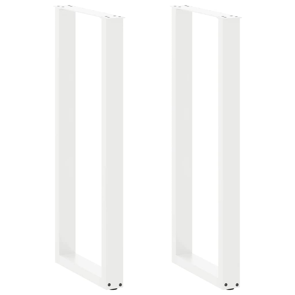 vidaXL Salontafelpoten 2 st U-vormig 30x(30-31) cm staal zwart