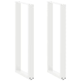 vidaXL Salontafelpoten 2 st U-vormig 30x(30-31) cm staal zwart