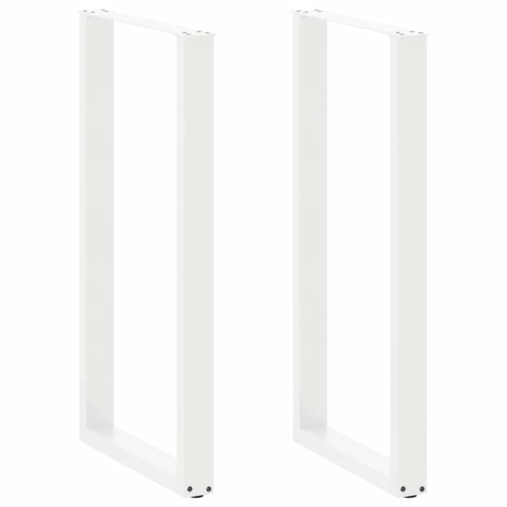 vidaXL Salontafelpoten 2 st U-vormig 30x(30-31) cm staal zwart