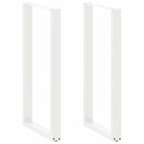 vidaXL Salontafelpoten 2 st U-vormig 30x(30-31) cm staal zwart